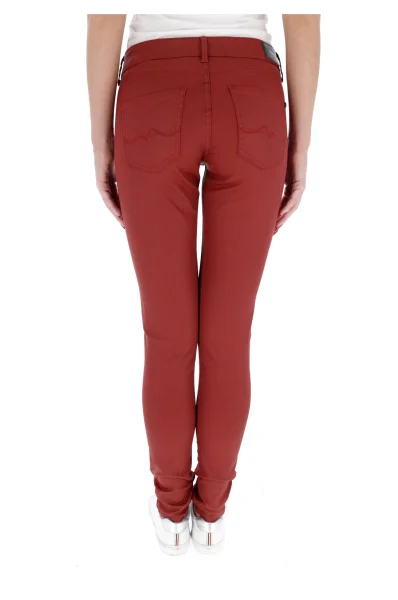 džínsy pixie | slim fit | mid waist Pepe Jeans London 	červená	