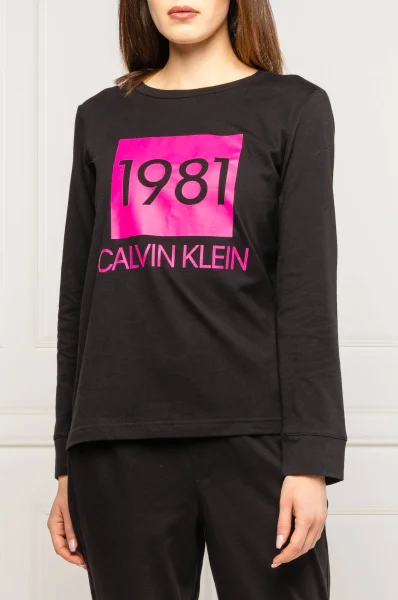 pyžamo | relaxed fit Calvin Klein Underwear 	čierna	