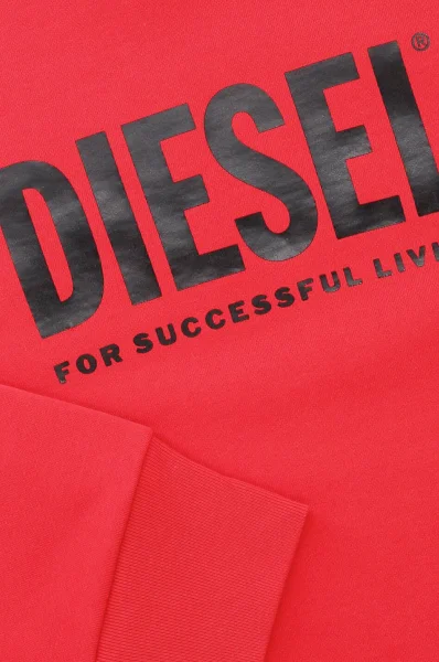 mikina screwdivision | regular fit Diesel 	červená	