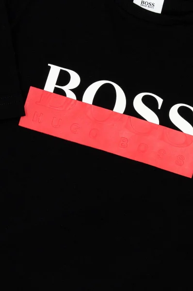 Majica | Regular Fit BOSS Kidswear 	čierna	