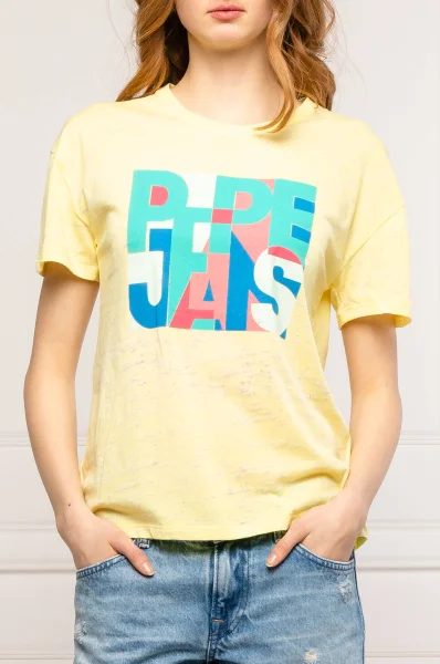 tričko brooke | regular fit Pepe Jeans London 	žltá	