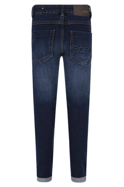 džínsy | skinny fit BOSS Kidswear 	modrá	