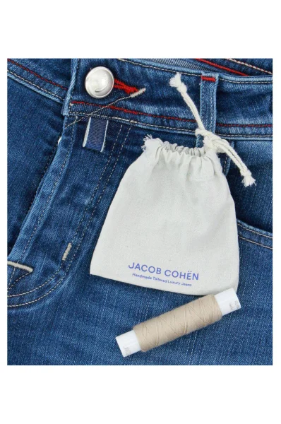 džínsy j622 | slim fit Jacob Cohen 	modrá	
