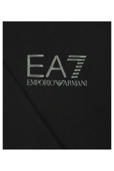 tričko | regular fit EA7 	čierna	