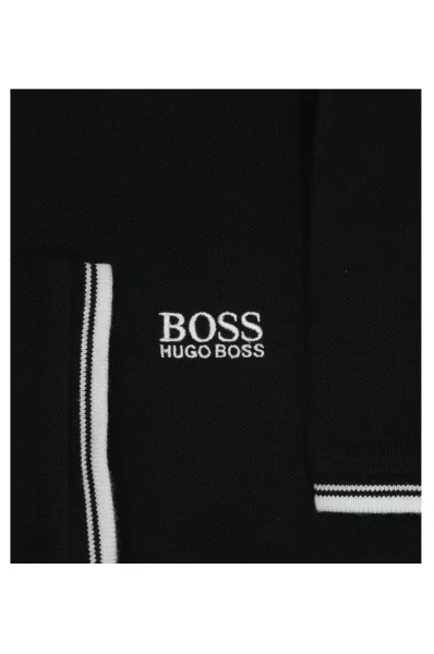 polo tričko | regular fit | pique BOSS Kidswear 	čierna	