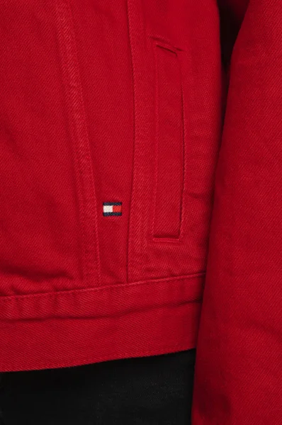 bunda jeansowa 90s | loose fit | denim Tommy Jeans 	červená	