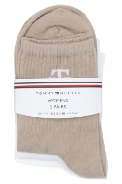 Ponožky 2-balenie MONOGRAM Tommy Hilfiger 	béžová	