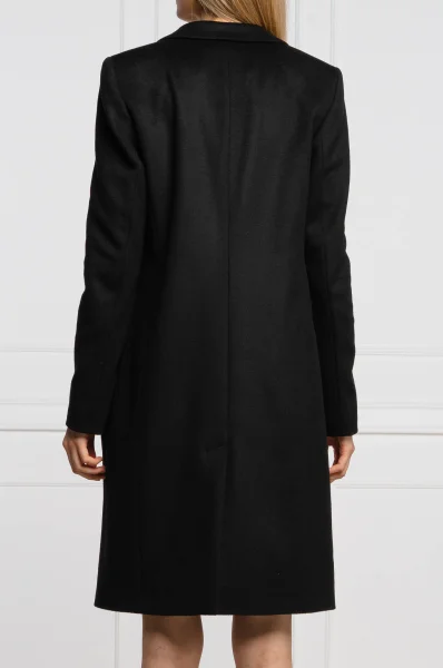 vlnený kabát canati4 | s prímesou kašmíru BOSS BLACK 	čierna	