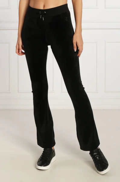 Teplákové nohavice LAYLA | flare fit | low rise Juicy Couture 	čierna	
