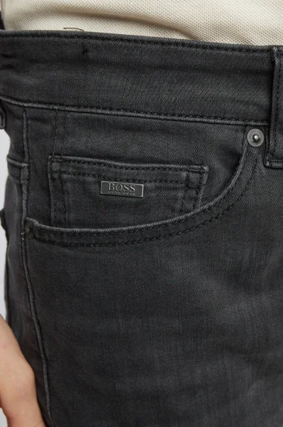 džínsy delaware | slim fit BOSS ORANGE 	čierna	