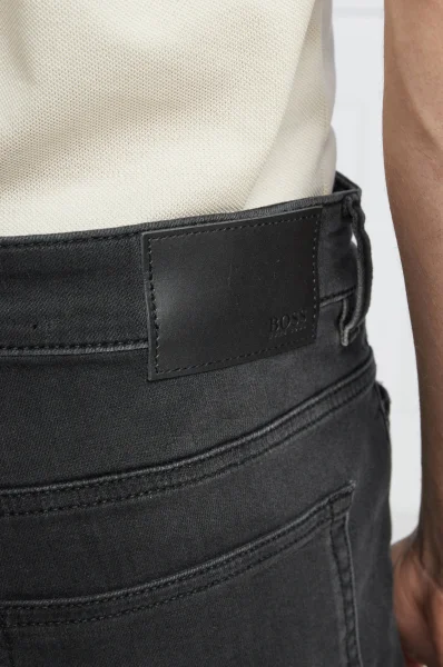 džínsy delaware | slim fit BOSS ORANGE 	čierna	