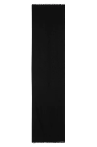 vlnený šál monogram jaquard sca Calvin Klein 	čierna	
