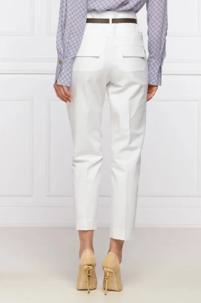 Nohavice | Tailored slim Peserico 	biela	