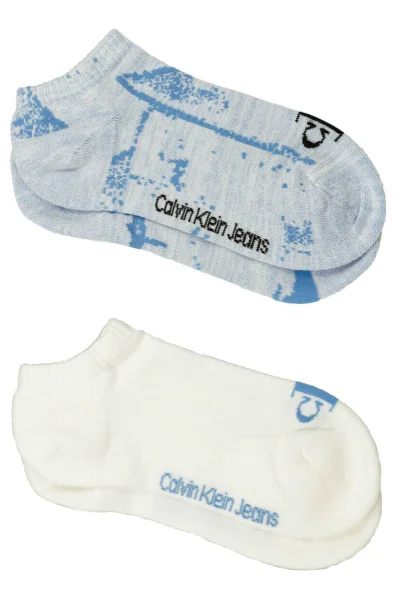 Ponožky 2-balenie 2P DISTORTED CALVIN KLEIN JEANS 	biela	