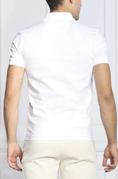 Polo tričko Paddy 1 | Regular Fit | stretch pique BOSS GREEN 	biela	