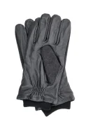 rukavice | s prímesou kože Pepe Jeans London 	čierna	