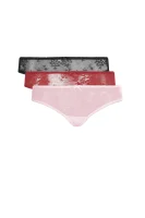koronkowe nohavičky brazylijskie 3-pack Guess Underwear 	ružová	