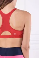 Obojstranný podprsenka racerback sb print Calvin Klein Performance 	červená	