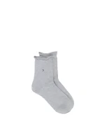 ponožky glitter Tommy Hilfiger striebristá