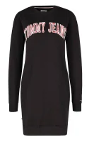 šaty logo Tommy Jeans 	čierna	