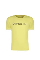 Tričko INSTITUTIONAL | Regular Fit CALVIN KLEIN JEANS 	žltá	
