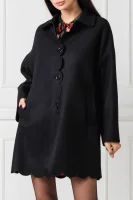 wełniany kabát | s prímesou kašmíru Red Valentino 	čierna	