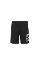 šortky | regular fit EA7 	čierna	