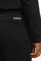 Teplákové nohavice M-BOX | Regular Fit Napapijri 	čierna	