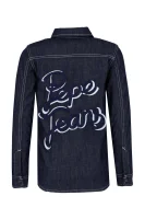 košeľa karson dry | regular fit | denim Pepe Jeans London 	tmavomodrá	
