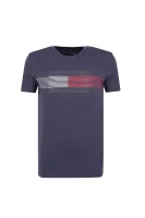 tričko essential flag tee s | regular fit Tommy Hilfiger 	tmavomodrá	