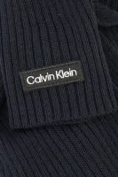 Šál | s prímesou vlny Calvin Klein 	tmavomodrá	