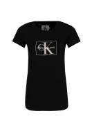tričko outline monogram | regular fit CALVIN KLEIN JEANS 	čierna	