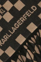 Vlnený šál Karl Lagerfeld 	béžová	