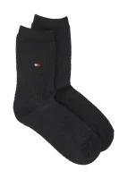ponožky waffle Tommy Hilfiger 	čierna	