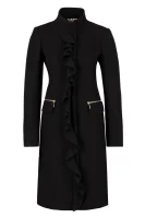 wełniany kabát Just Cavalli 	čierna	