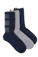 ponožky 3-pack gift box Tommy Hilfiger 	tmavomodrá	