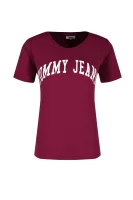 tričko clean logo tee | regular fit Tommy Jeans 	gaštanová	