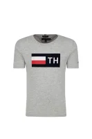 tričko | regular fit Tommy Hilfiger 	sivá	