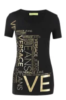 tričko | regular fit Versace Jeans 	čierna	