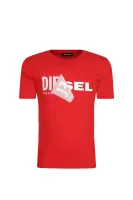 tričko tdiego | regular fit Diesel 	červená	