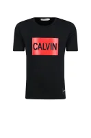 tričko calvin logo | regular fit CALVIN KLEIN JEANS 	čierna	