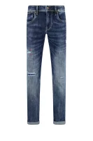džínsy hatch | slim fit | low waist Pepe Jeans London 	tmavomodrá	