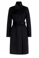 wełniany kabát cetiva BOSS BLACK 	čierna	