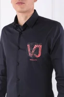 košeľa easy | extra slim fit Versace Jeans 	čierna	