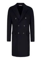 wełniany kabát tailored Tommy Tailored 	tmavomodrá	