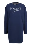 šaty logo Tommy Jeans 	tmavomodrá	