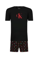 Pyžamo | Regular Fit Calvin Klein Underwear 	čierna	