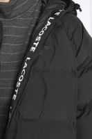 Páperový kabát Lacoste 	čierna	