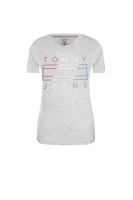 tričko clean tommy flag | regular fit Tommy Jeans 	šedá	