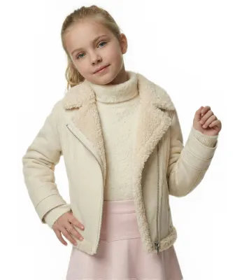 Kožuch Guess | 	ecru regular fit shearling J6BL16 W4008